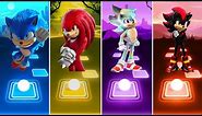 Sonic The Hedgehog 🆚 Knuckles The Echidna 🆚 Hyper The Hedgehog 🆚 Shadow The Hedgehog || Tiles Hop 🎯🎶