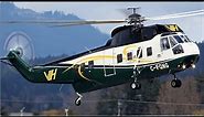 61 Year Old Sikorsky S-61N Takeoff, Autorotations & Landing at YYJ