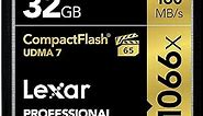 Lexar Professional 1066x 32GB VPG-65 CompactFlash card (LCF32GCRBNA1066)