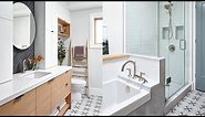 Room Tour: Beautiful Bathroom With Mixed Tile