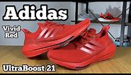 Adidas UltraBoost 21 Vivid Red Review& On foot