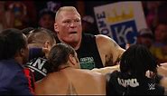 The Undertaker and Brock Lesnar clash before SummerSlam: Raw, July 20, 2015