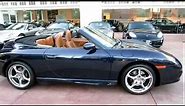 2003 Porsche 911 Carrera Cabriolet 996 Midnight Blue Brown Leather Aerokit FOR SALE Beverly Hills