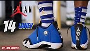 2023 JORDAN 14 LANEY HIGH DETAILED REVIEW & ON FEET W LACE SWAPS!!