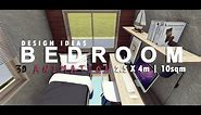 SMALL BEDROOM DESIGN IDEAS | 2.5 X 4m | 10sqm | 3D Animation