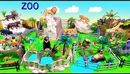 Happy Cute ZOO Animals - Toys for Kids - Lion Panther Giraffe Rhino - Wild Zoo Animals