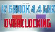 Intel i7 6800K OVERCLOCKING - REVIEW BENCHMARK / Stock vs overclock - GAMING TESTS /Win 10