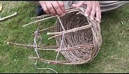 DIY Basket Weaving - How To Weave/Make A Basket Using Tree Branches/Twigs