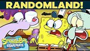 SpongeBob & Squidward Explore Randomland! 😸 Things Get Weird... | SpongeBob