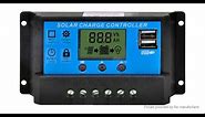 How to use solar charge controller 2020 -See How To Set Up PWM 30A 20A 10A Solar Charge Controller