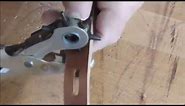 How to make a hole for a belt buckle