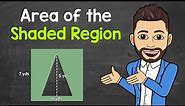 How to Find the Area of the Shaded Region | Triangle in a Square | Math with Mr. J