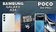 Samsung Galaxy A34 VS Poco X4 Pro - Full Comparison ⚡Which one is Best