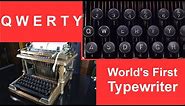 World's First Typewriter, Birth of Q-W-E-R-T-Y, an ITM Clock video