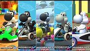 Evolution Of Black & White Yoshi In Mario Kart Games [2013-2021]