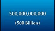 Counting to 1 Trillion (by 100 Billion)