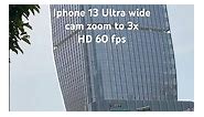 Iphone 13 ultra wide cam zoom to 3x HD 60 fps portrait #iphone13 #ultrawide #portrait