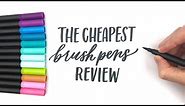 The Cheapest Brush Pens Review
