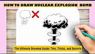 How to Draw Nuclear Explosion | Bomb Drawing Easy