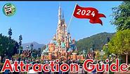 Hong Kong Disneyland ATTRACTION GUIDE - 2024 - All rides & Shows + NEW World of Frozen land