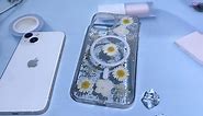 Shimmering daisies iPhone case