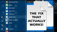 Fixing White / Missing Windows 10 Start Menu Icons