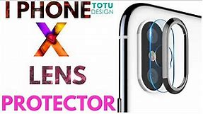 I Phone X : Camera Lens Protector. -TOTU DESIGN