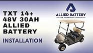 Lithium Golf Cart Battery Install for a EZGO TXT 48V golf cart | Lithium Conversion Kit Golf Cart.