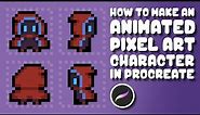 How to Make an Animated Pixel Art Character in Procreate | Tutorial
