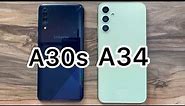 Samsung Galaxy A34 vs Samsung Galaxy A30s