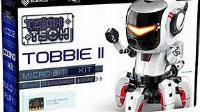 Elenco Teach Tech Tobbie II |BBC Micro:bit Robot Kit | STEM Educational Toys for Kids 10+ .