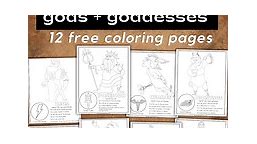Greek Mythology Coloring Pages Plus Facts: Gods & Goddesses (12 Free)