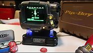 Pip-Boy 3000 Upgrade with Working Buttons, Rechargeable lights, & Charging Stand