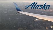 Alaska Airlines 737-800 landing in San Jose (SJC)