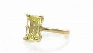 Gemstone Women Rings - Faceted Lemon Quartz in 14K Gold - Handmade Fine Rings for Women - with Fancy Box