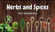 Herbs and Spices for Beginners | How to use Herbs and Spices | Vil and Zoe's Galley