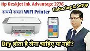Hp Deskjet ink advantage 2776 all-in-one printer Unboxing & review
