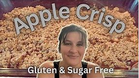 Healthy Apple Crisp Recipe - gluten free and sugar free - easy and fast!