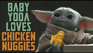 Baby Yoda Loves Eating Chicken Nuggies