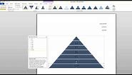 Microsoft Word Tutorial: How to create a SmartArt Pyramid!