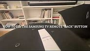 How to fix Samsung tv remote “back” button