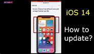 How to update iOS 14 in iPhone 7