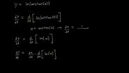 Derivative of ln(arctan(x))