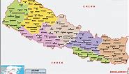 Nepal Map | HD Political Map of Nepal to Free Download