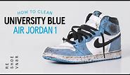 How to Clean Air Jordan 1 University Blue with Reshoevn8r
