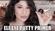 DRYING!? NEW E.L.F. PUTTY EYE PRIMER | FIRST IMPRESSIONS & REVIEW