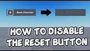 HOW TO DISABLE THE RESET BUTTON IN ROBLOX STUDIO 🛠️ Roblox Studio Tutorial 🛠️