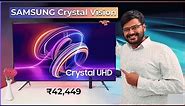 SAMSUNG Crystal Vision Cue70 🔥Unboxing & Review 🔥 Unveiling the Future of TV Technology 🌌🔍🤩