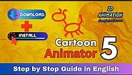Download & Install Cartoon Animator 5 | Complete 2D Animation Training in English From Zero to Hero