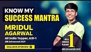 IIT JEE (Advanced) 2021 All India Topper, AIR-1 | Mridul Agarwal ALLEN Student | Exclusive Interview